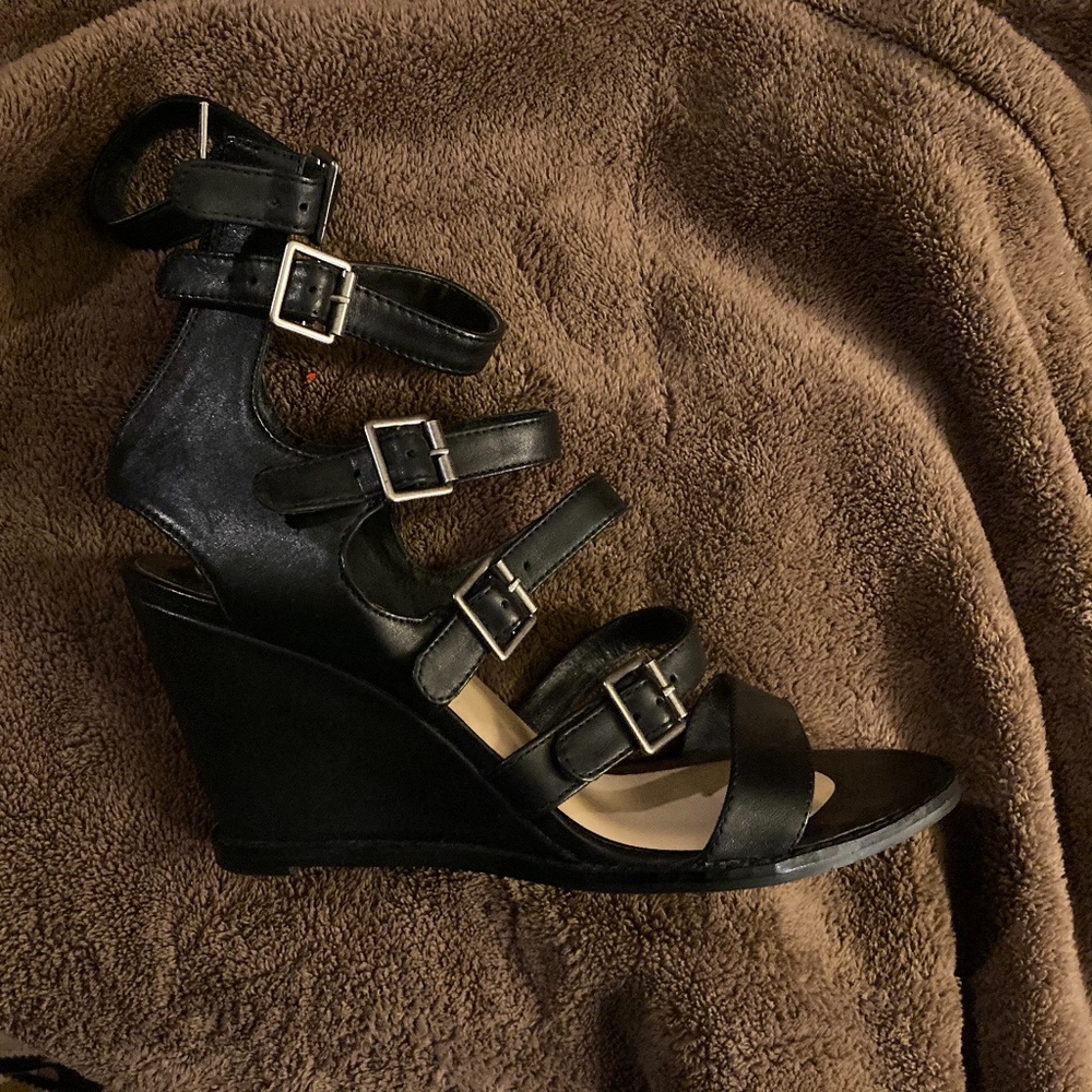 Matisse Honor Wedge in Black